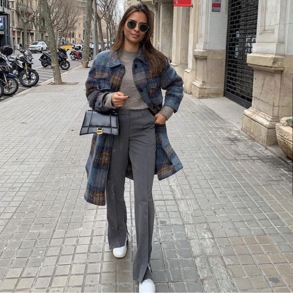 Zara long plaid jacket size XS - Picture 3 of 13